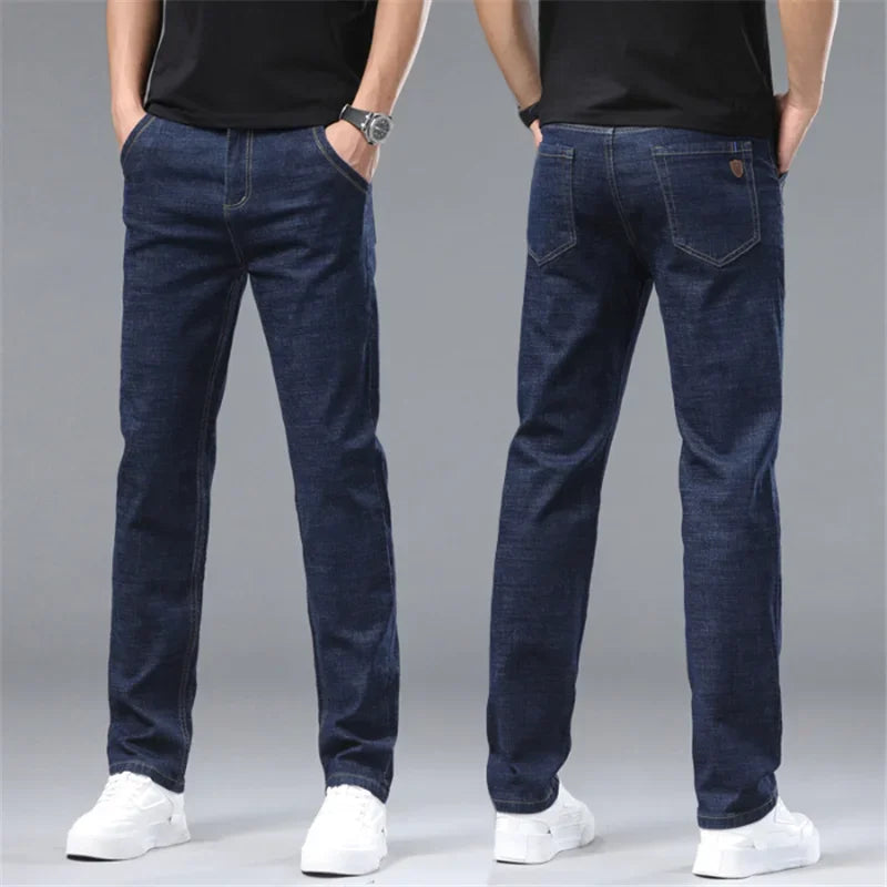 Classic Stretch Straight Fit Denim Jeans for Men ATHLEXES