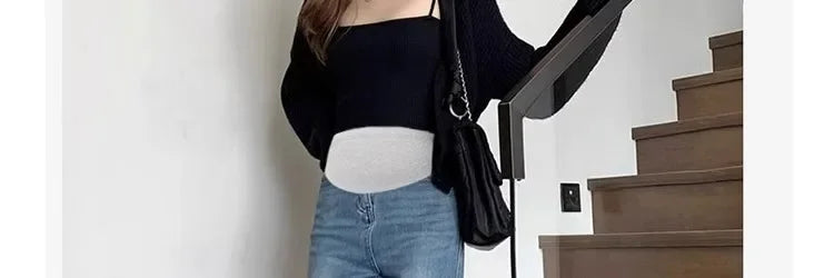 BumpStyle High Elasticity Maternity Fringe Jeans ATHLEXES