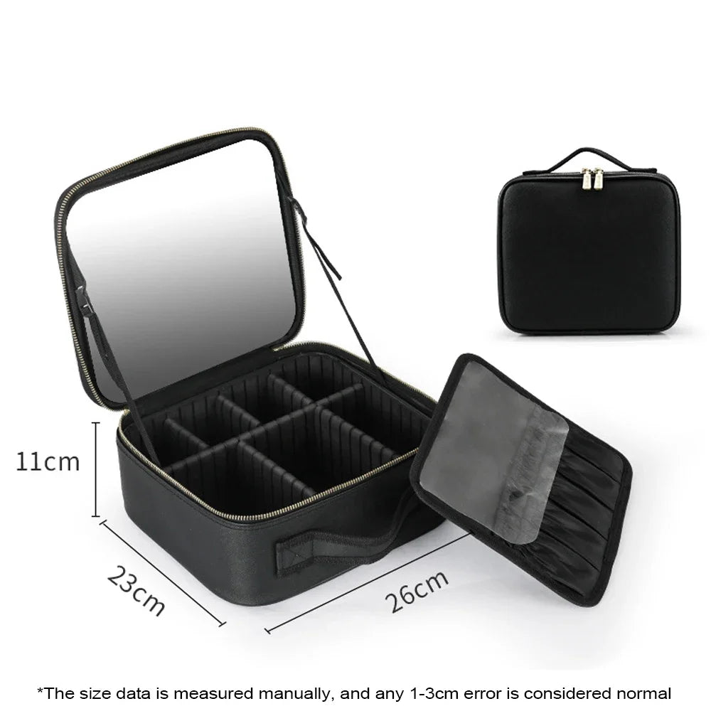 IllumiGlam LED Makeup Case with Mirror ATHLEXES