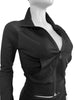 FAGADOER Casual Zip Pocket Crop Top & High Waist Leggings Set ATHLEXES
