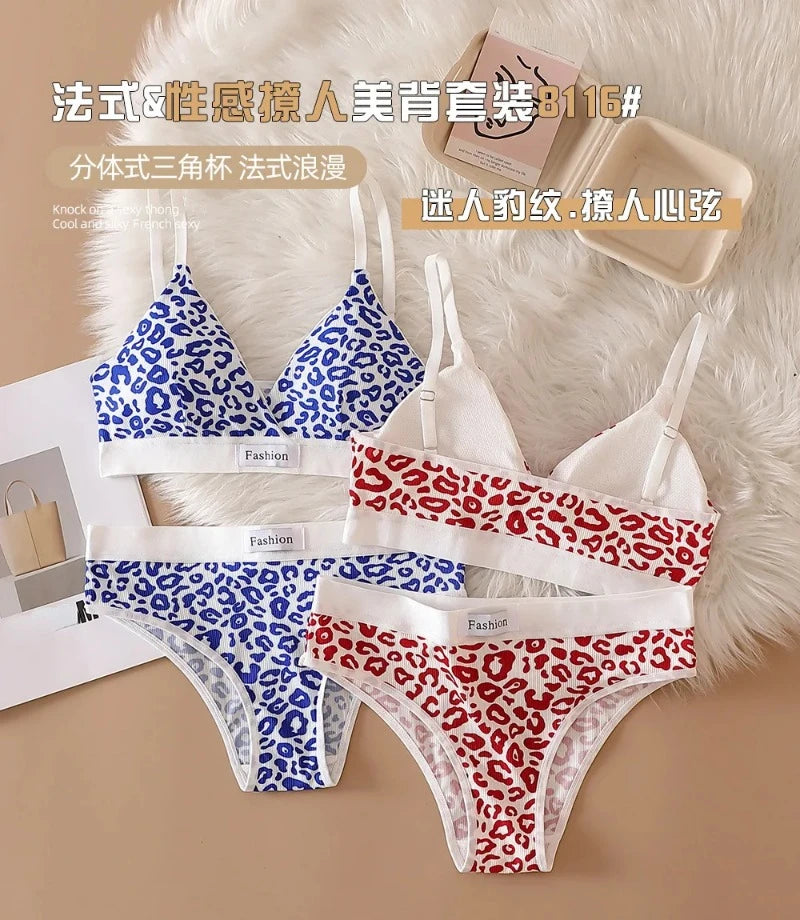 Leopard Luxe Seamless Bra and Brief Set ATHLEXES