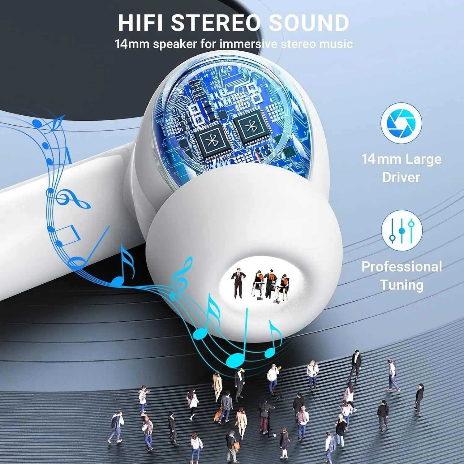 EliteSound Wireless Noise Cancelling Earbuds ATHLEXES