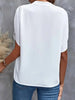 Chic V Neck Chiffon Blouse for Women ATHLEXES