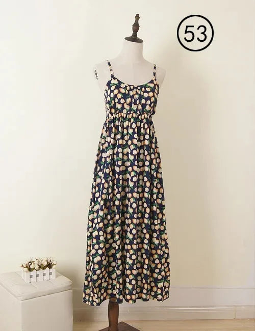 Floral Summer Maxi Halter Dress ATHLEXES