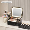 LuxeGlow LED Makeup Train Case ATHLEXES