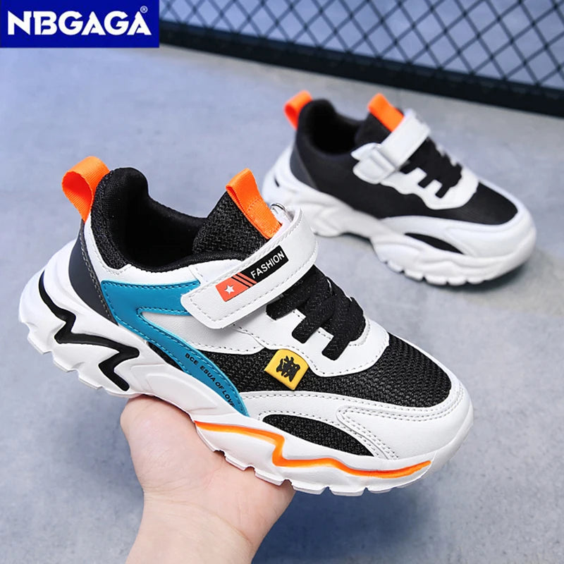 BreezeStride Leather Kid Sneakers for Active Boys ATHLEXES