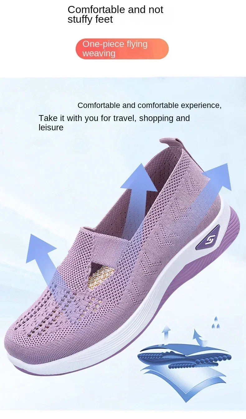 New arrival Summer New Comfort Casual Women's Shoes Fashion Soft Sole Breathable Hollow Out Flat Shoe for Women Zapatos De Mujer ATHLEXES