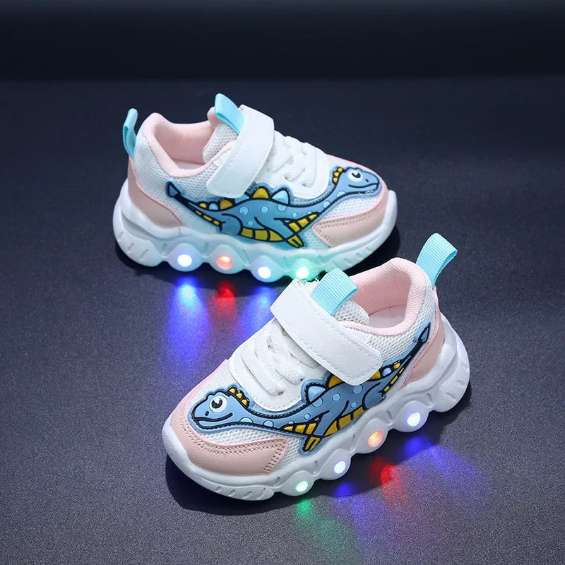 IllumiSneakers: LED Cartoon Kids' Casual Trainers ATHLEXES