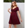 Chic Maternity V-Neck Summer Dress ATHLEXES