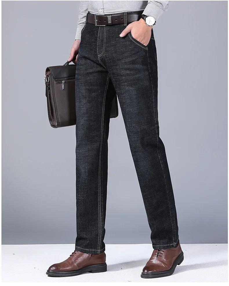Elite Comfort Slim Fit Denim Trousers for Men ATHLEXES