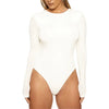 AllureFit Long Sleeve Bodycon Briefs Cut Bodysuit Tops ATHLEXES