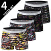 Comfort Fit Solid Color Boxer Trunks 4 Pack ATHLEXES
