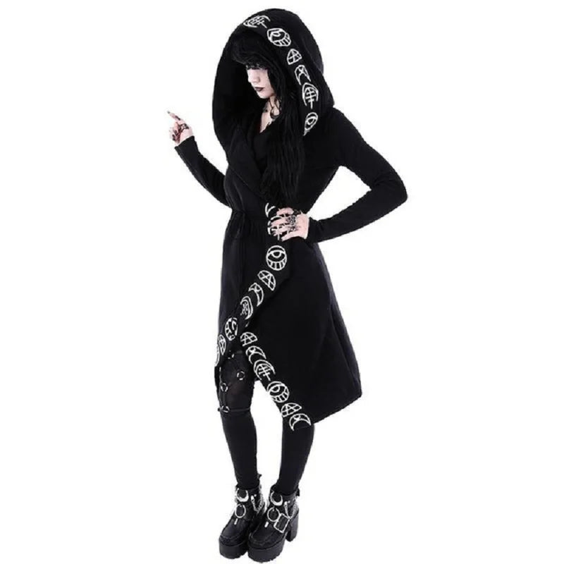 Lunar Chic Punk Long-Sleeve Cardigan Sweater ATHLEXES