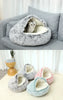 PurrNest Plush Cat Bed: Cozy 2-in-1 Winter Retreat ATHLEXES
