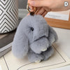 Chic 15cm Rabbit Fur Keychain for Bags & Gifts ATHLEXES
