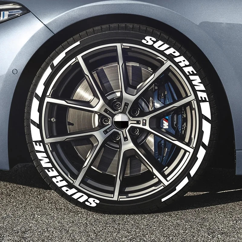 Custom 3D Tire Lettering Stickers for Your Car ATHLEXES