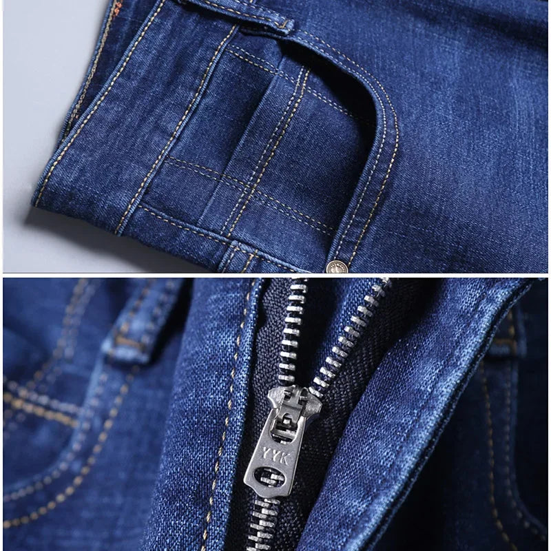 Classic Stretch Straight Fit Denim Jeans for Men ATHLEXES