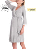 Elegant Maternity Lace Tie Pajama Set ATHLEXES
