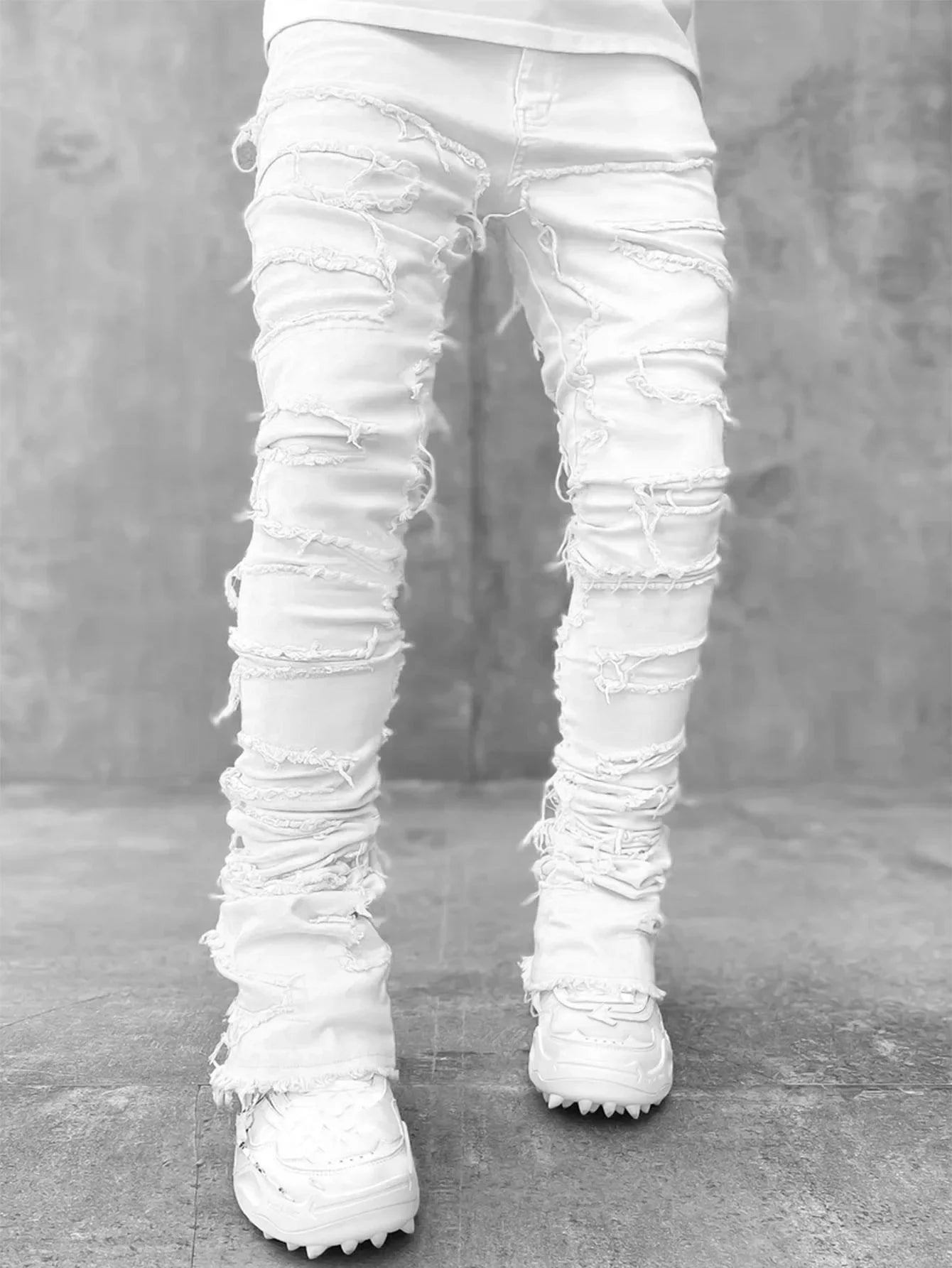 Urban Distressed Slim Fit Denim Pants for Men ATHLEXES