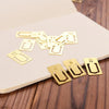 Vintage Brass Bookmark Set for Travelers & Planners ATHLEXES