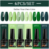NailArt Pro 6pc UV Gel Polish Kit for Manicure ATHLEXES