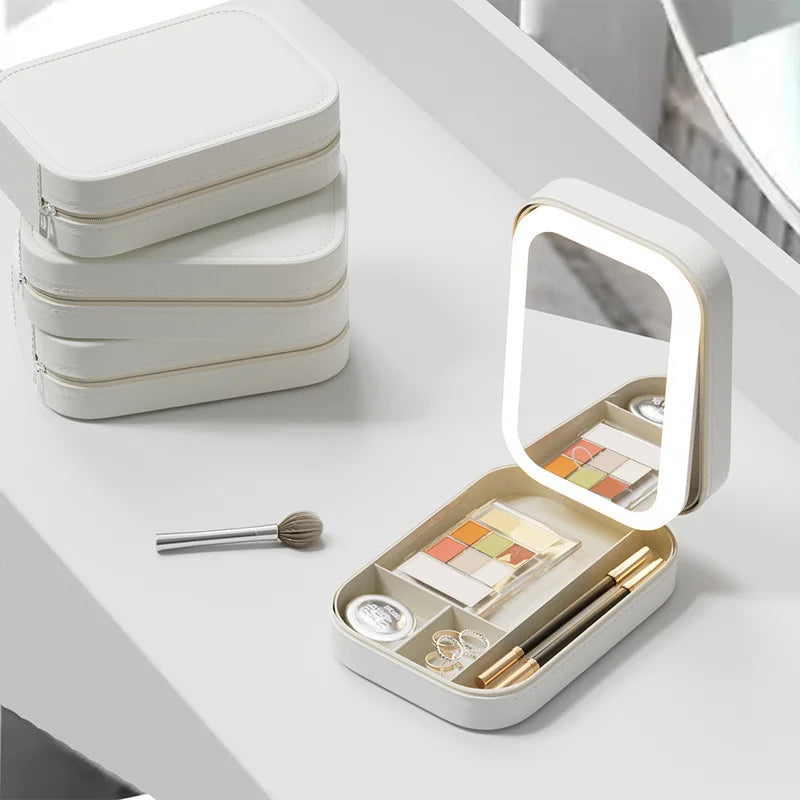 IllumiCase LED Makeup Storage & Travel Mirror ATHLEXES