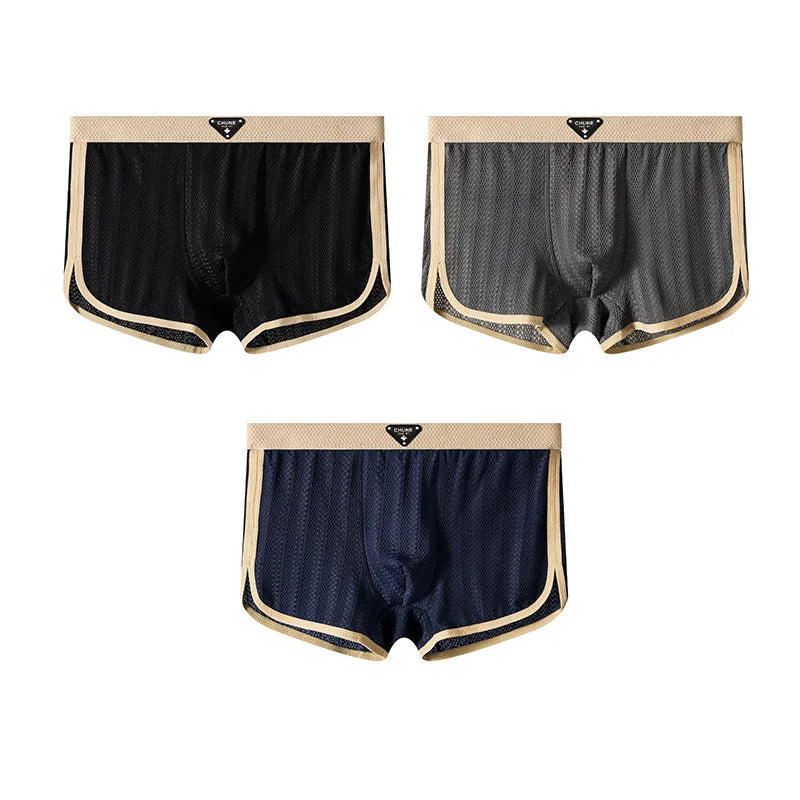 CoolComfort Menâ??s Ice Silk Boxer Shorts ATHLEXES