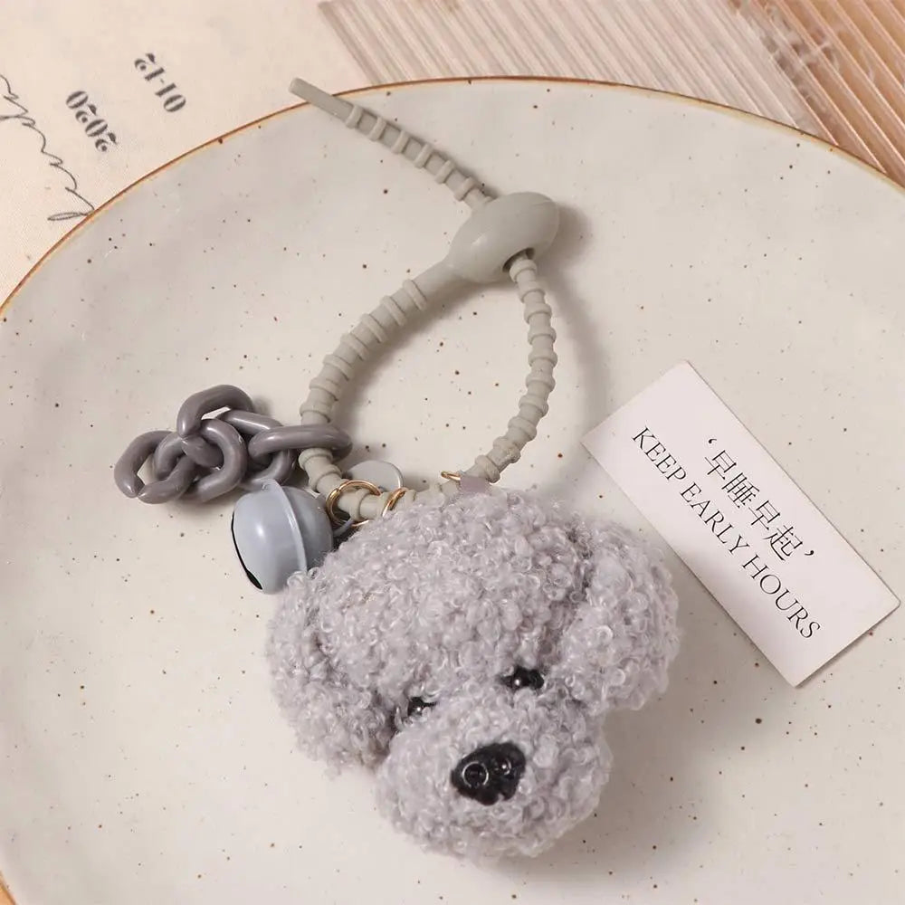 Charming Poodle Plush Keychain for Dog Lovers ATHLEXES