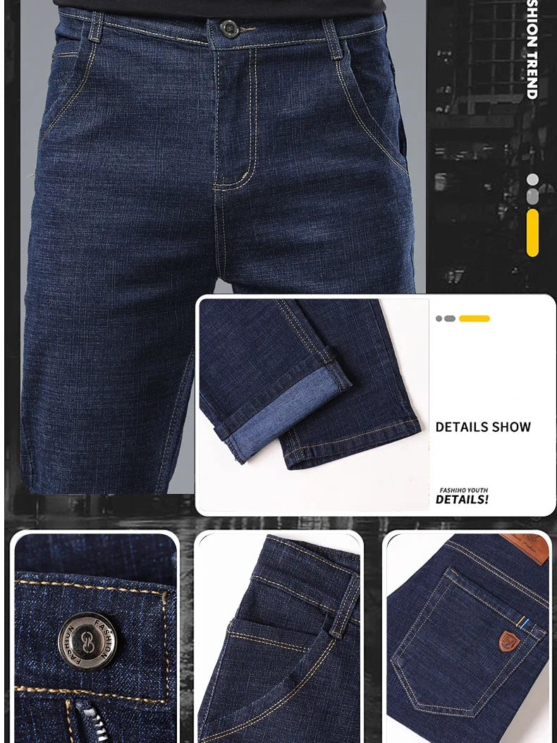 Luxury Stretch Slim Fit Jeans for Men ATHLEXES