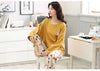 Cozy Cartoon Maternity Pajama Set for Moms ATHLEXES