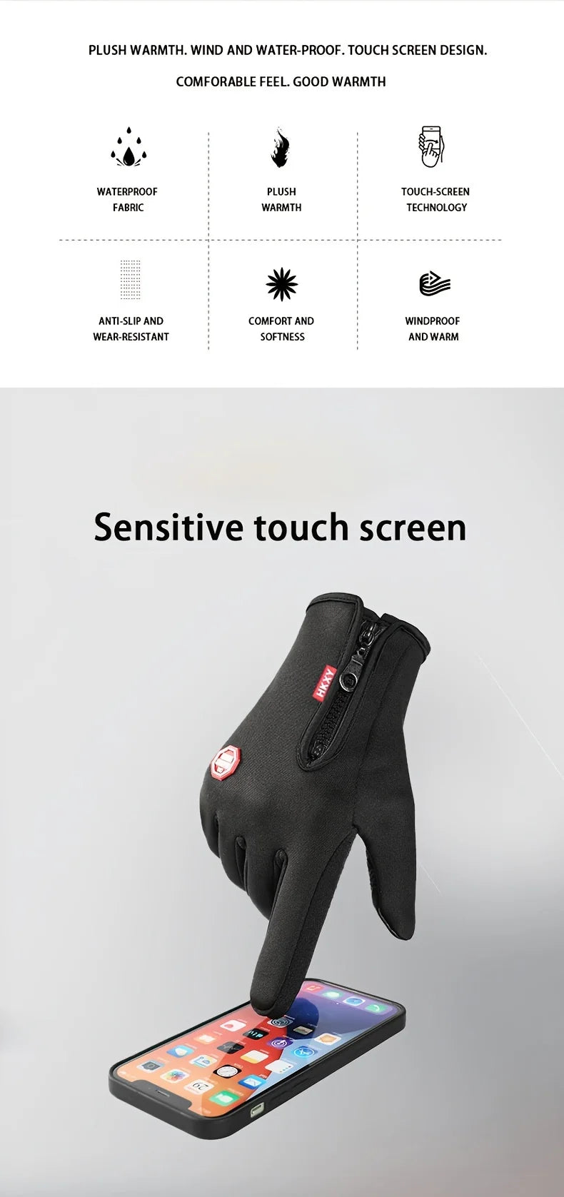 Autumn Warmth Anti-Slip Outdoor Cycling Gloves ATHLEXES