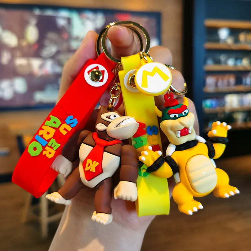 Super Mario Adventure Keychain Set: PVC Collectibles ATHLEXES