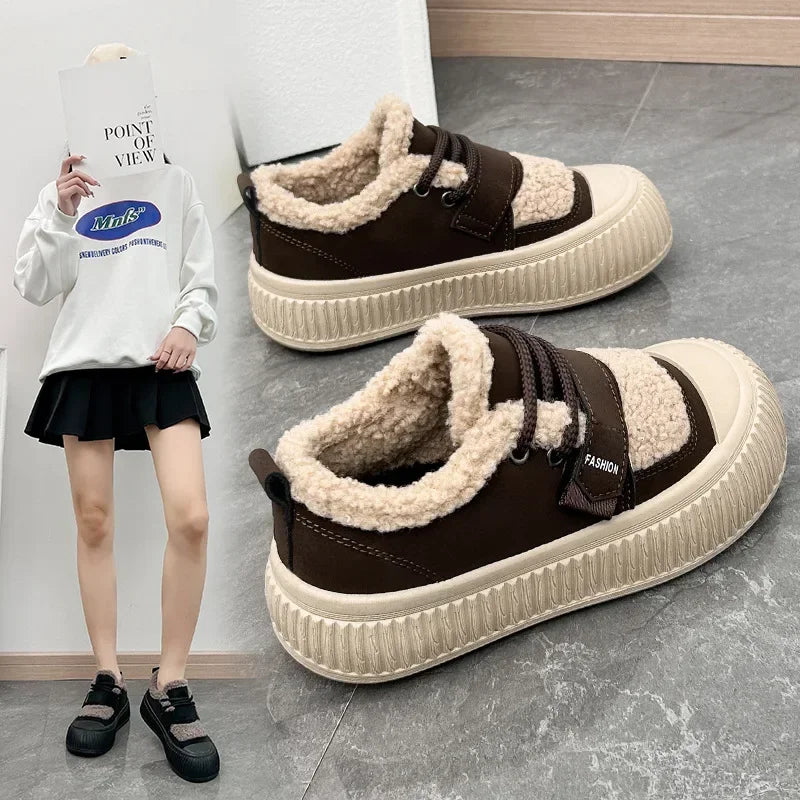 CozyFur Luxe Winter Lace-Up Sneakers ATHLEXES