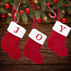 Festive Knitted Christmas Letter Stockings 2024 ATHLEXES