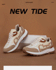 Apricot Lace-Up Women's Tennis & Walking Shoes ATHLEXES