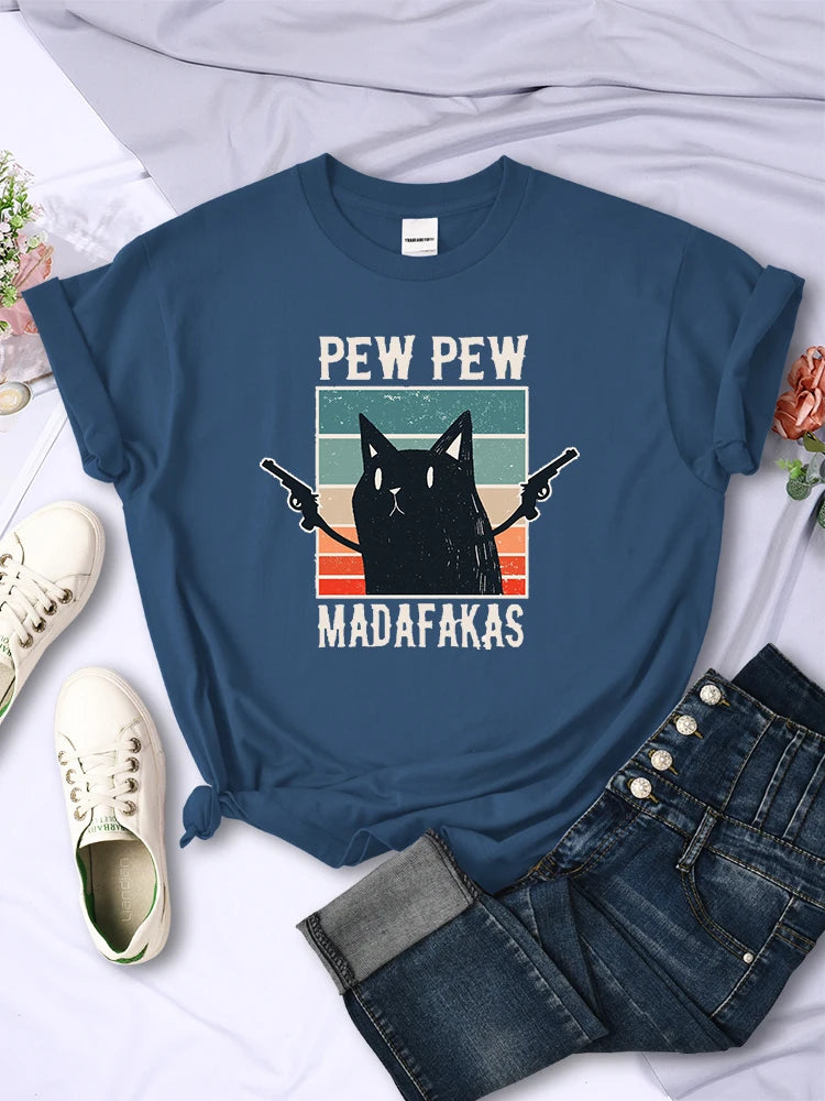 Pew Pew Madafaks Vintage Hip Hop Women Tee ATHLEXES