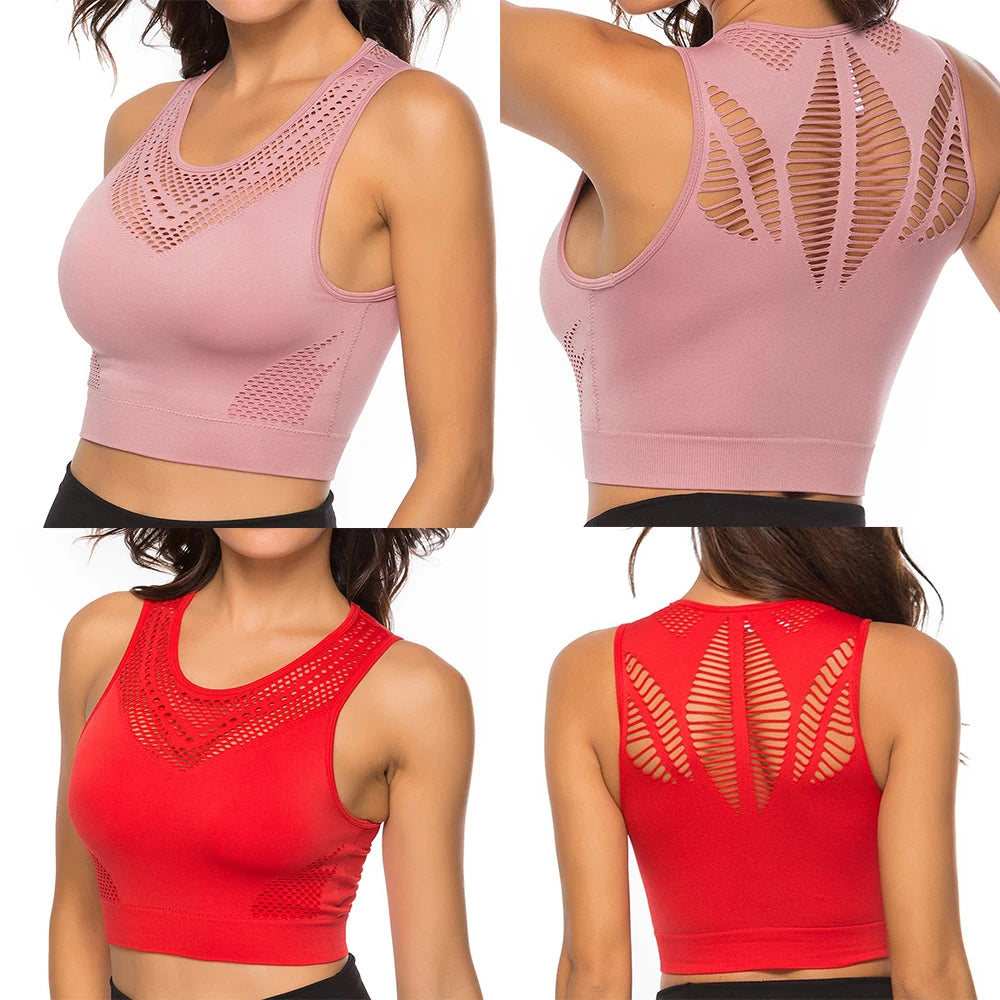 QuickDry Backless Yoga Sports Bra Tank Top ATHLEXES