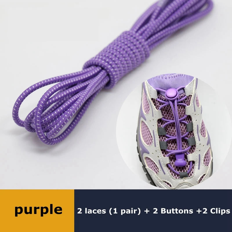 LazyLace No Tie Elastic Shoelaces - 1 Pair Stretch Fit ATHLEXES