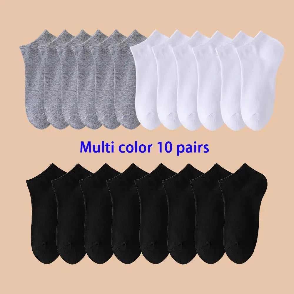 BreatheEasy Unisex Low Cut Boat Socks Pack ATHLEXES