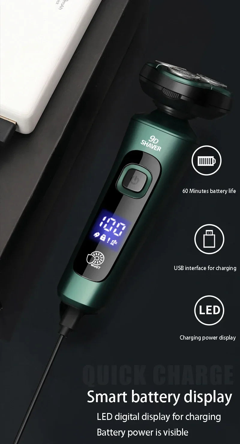 Precision Pro LCD Electric Shaver with USB Rechargeable ATHLEXES