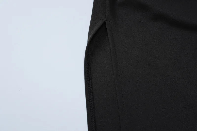 Elegant V-Neck Side Slit Maxi Dress for Women ATHLEXES