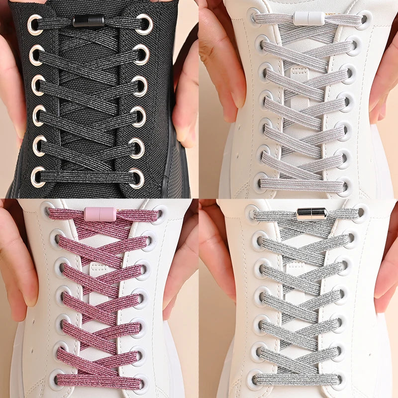 Colorful No Tie Elastic Shoe Laces for All Ages ATHLEXES