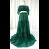 Elegant Maternity Off Shoulder Chiffon Dress ATHLEXES