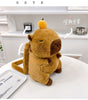 Kawaii Capybara Plush Backpack for Kids ATHLEXES