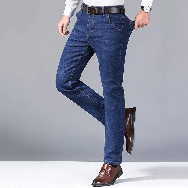 Classic Stretch Straight Fit Denim Jeans for Men ATHLEXES