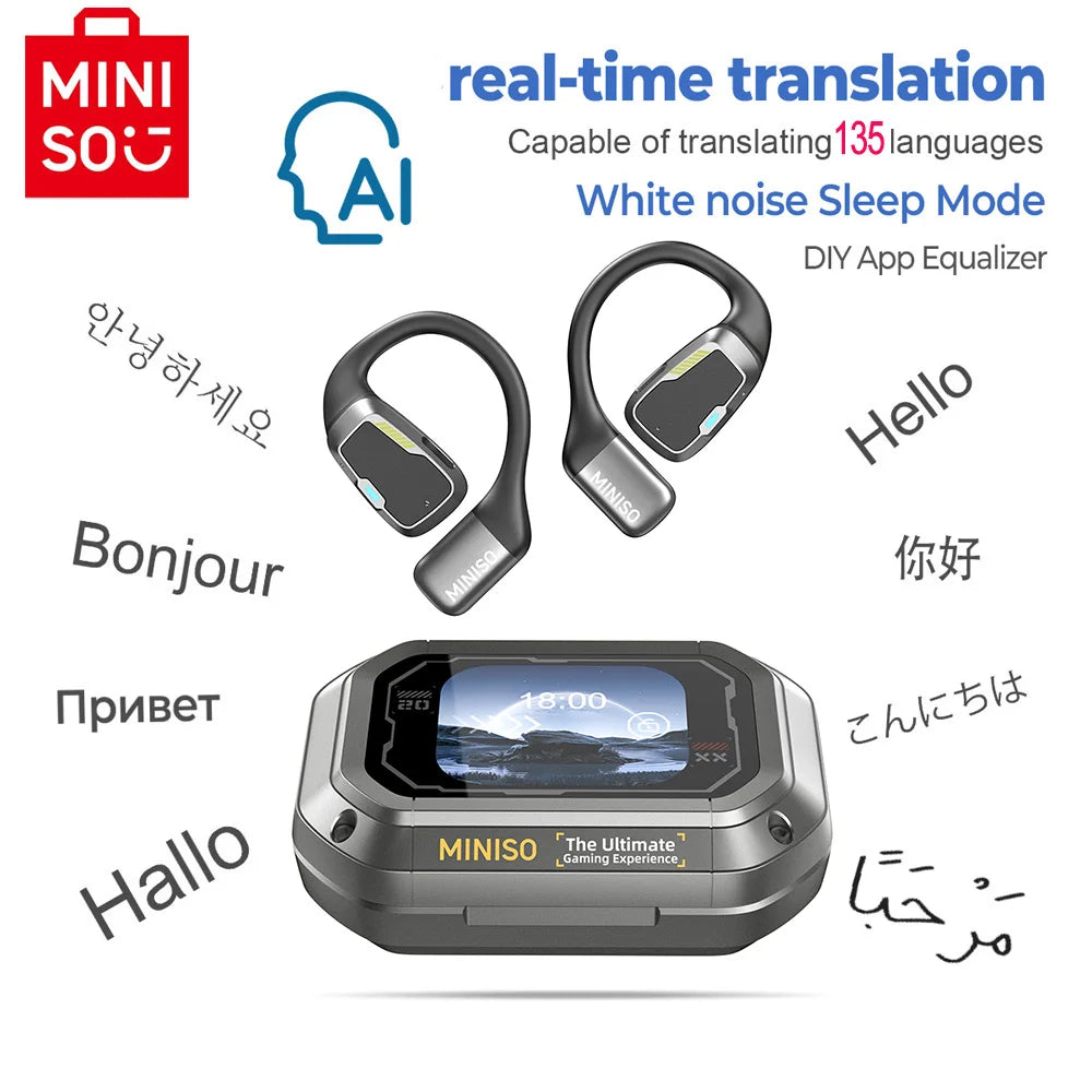 AI Translator MINISO M98 Sport Bluetooth Earbuds ATHLEXES