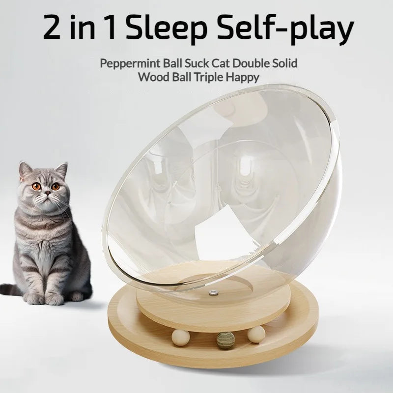 Space Capsule Cat Bed All Seasons Universal Kitten Nest Cat Furniture Pet Accessories for Kitty Cat Hammock Cat House Easy Clean ATHLEXES