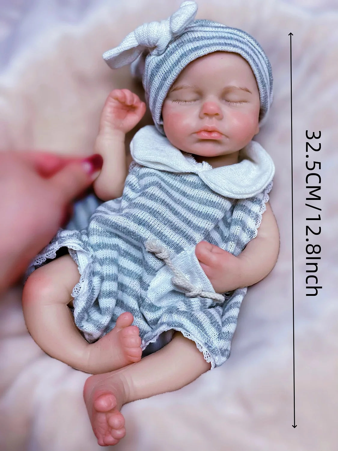 33cm LouLou Silicone Reborn Baby Doll with Bottle ATHLEXES