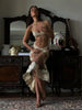 Sheer Elegance Floral Mesh Maxi Dress ATHLEXES
