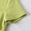 Harajuku Ruched Side Cotton Crew Neck Tee ATHLEXES